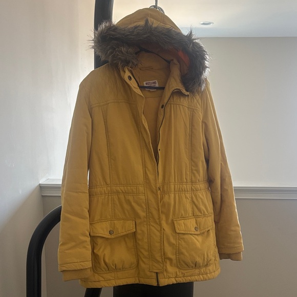 Mossimo Supply Co. Jackets & Blazers - Mossimo Supply Co. Mustard Hooded Puffer Coat